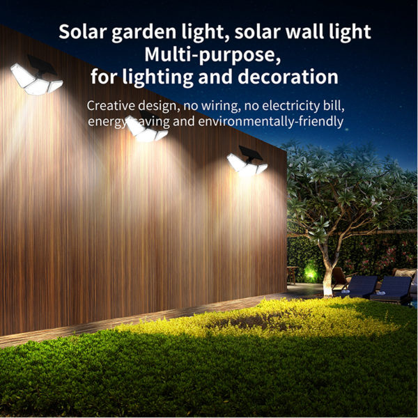 solar wall light with remote