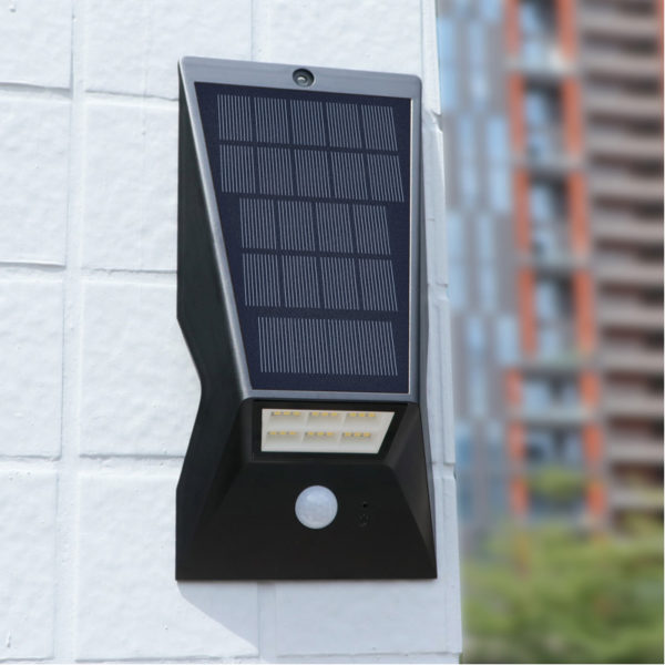 solar powered led wall light application